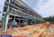 Công ty thi công nhà xưởng thép tiền chế giá rẻ, đúng tiến độ