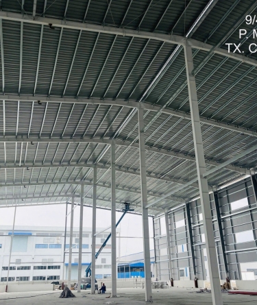 Ứng dụng nhà khung thép tiền chế trong xây dựng nhà xưởng 